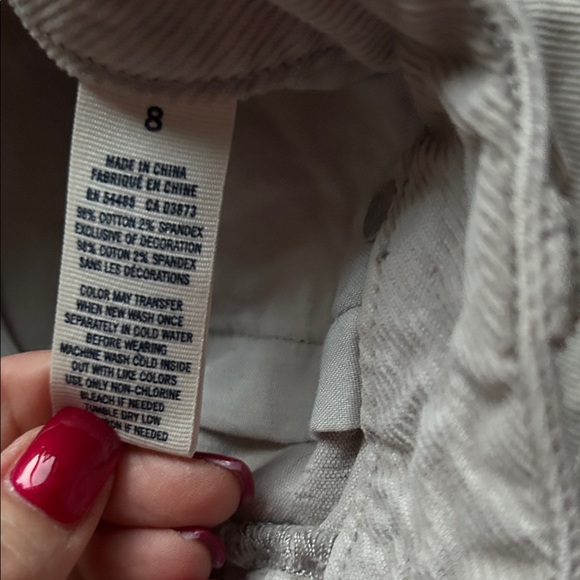 AEO stretch, gray curdoroy short - Picture 3 of 9